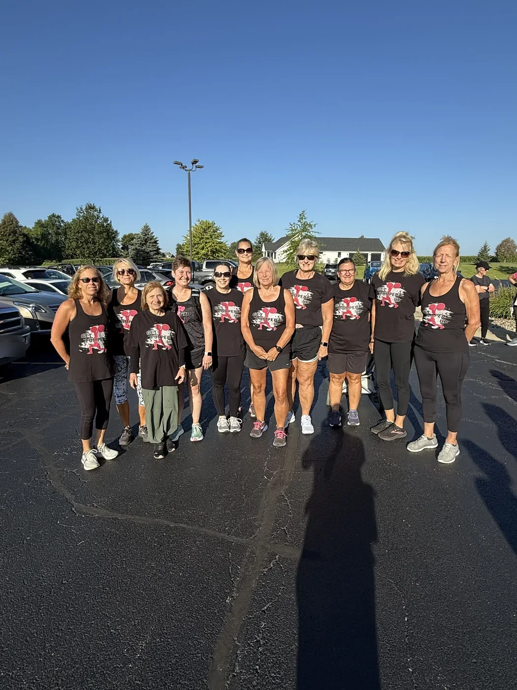 A larger group of participants at the Hinckley 5K ruck